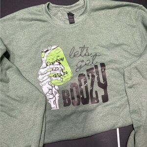 Green Graphic Sweatshirt